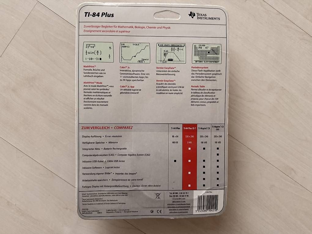 Texas Instruments Taschenrechner: Grafikrechner Texas Instrument TI-84 Plus – Neu und originalverpackt aus Küsnacht ZH von Philipp_und_Nadine 1