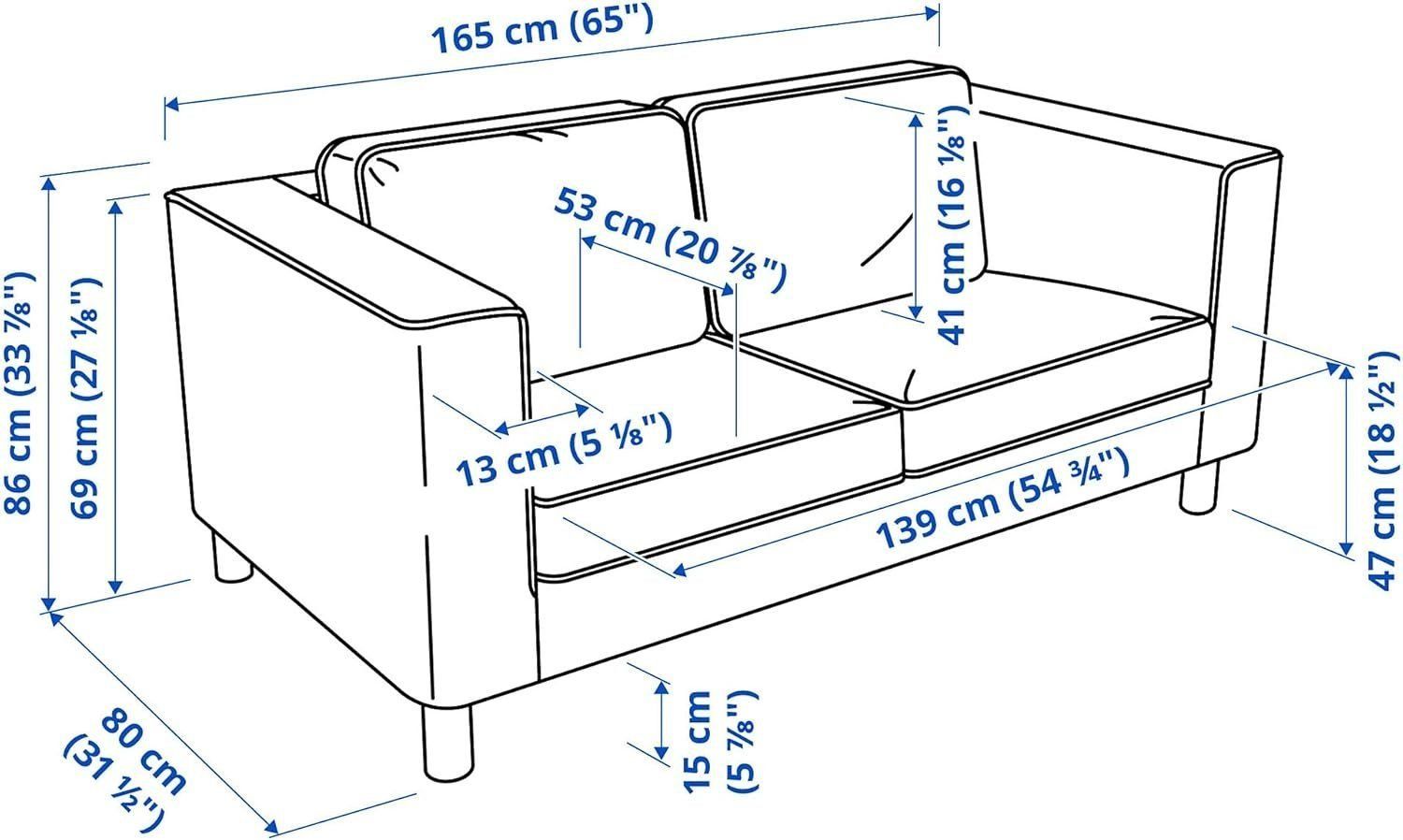 Ikea Sofas: Ikea Parup 2-seat sofa & washable covers, perfect condition – Gebraucht aus Zug von jia_g2jd 2