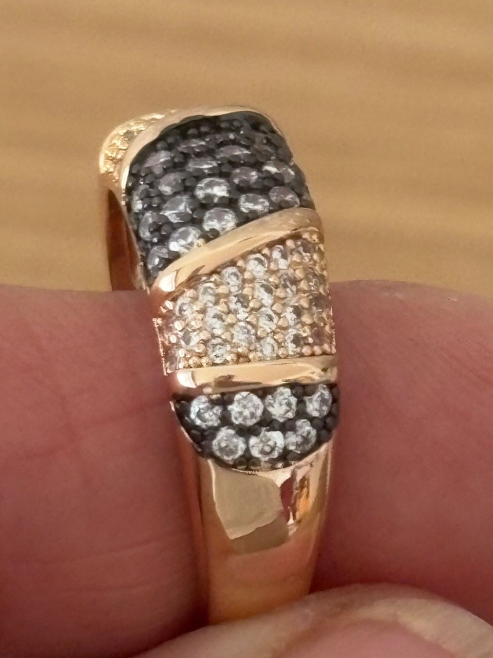 Anelli: Luxus Elegante Gr.19/9 Ring Farbe: Rosa/Schwarz – Nuovo (secondo la descrizione) da Biel-Bienne venduto da Roserosse13 6