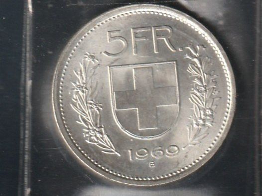 Tutti le monete: 5 Franken 1969 – Usato da Rorschacherberg venduto da fratovi2