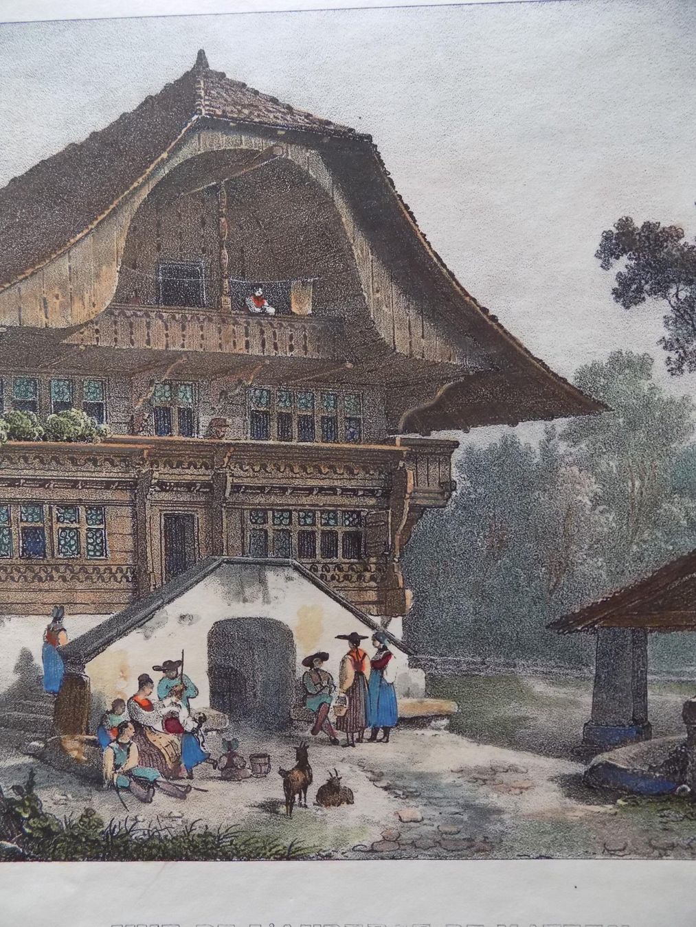 Gravures: Matten bei Interlaken koloriert – D'occasion à Risch par Antikfee 5