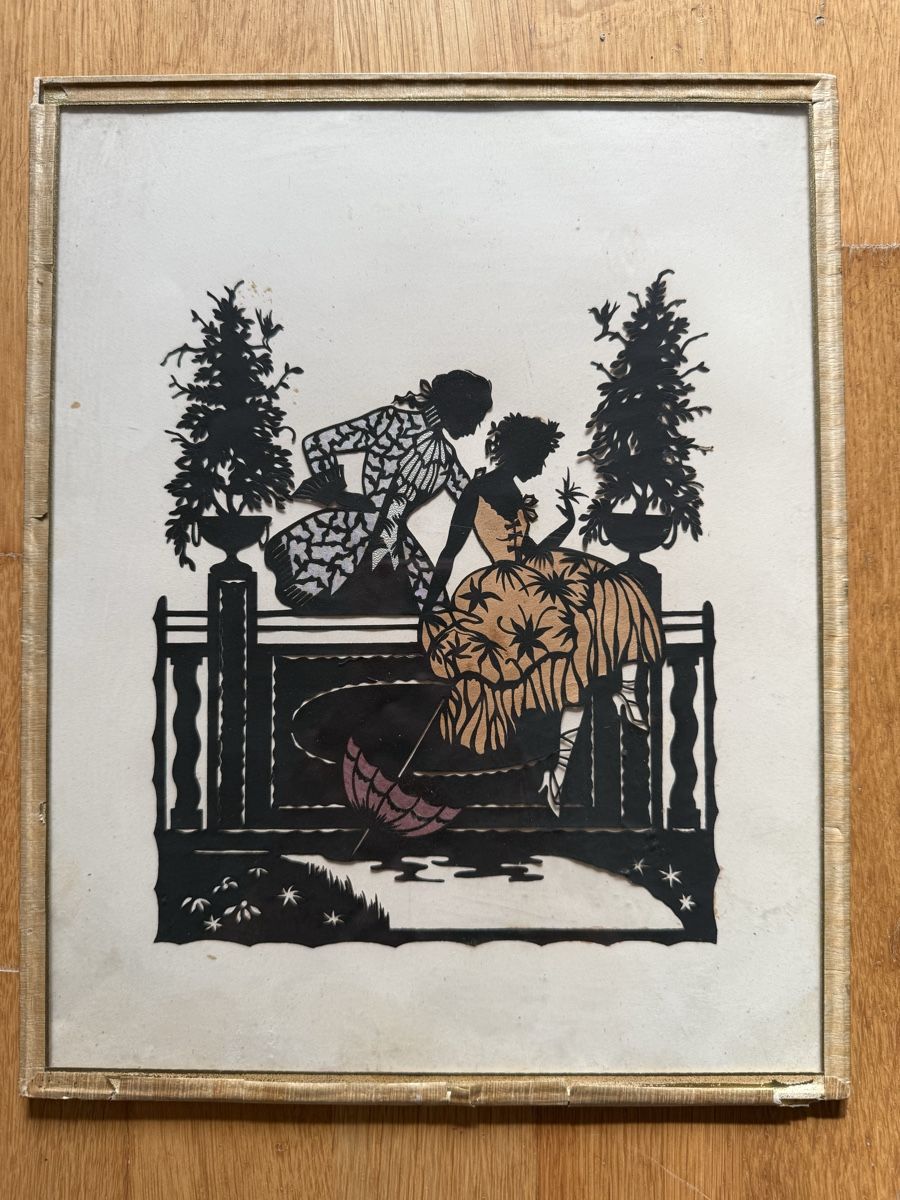 Grafiken & Lithographien: Original Scherenschnitt Art Déco – Gebraucht aus Konolfingen von petzipetz