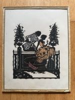 Original Scherenschnitt Art Déco