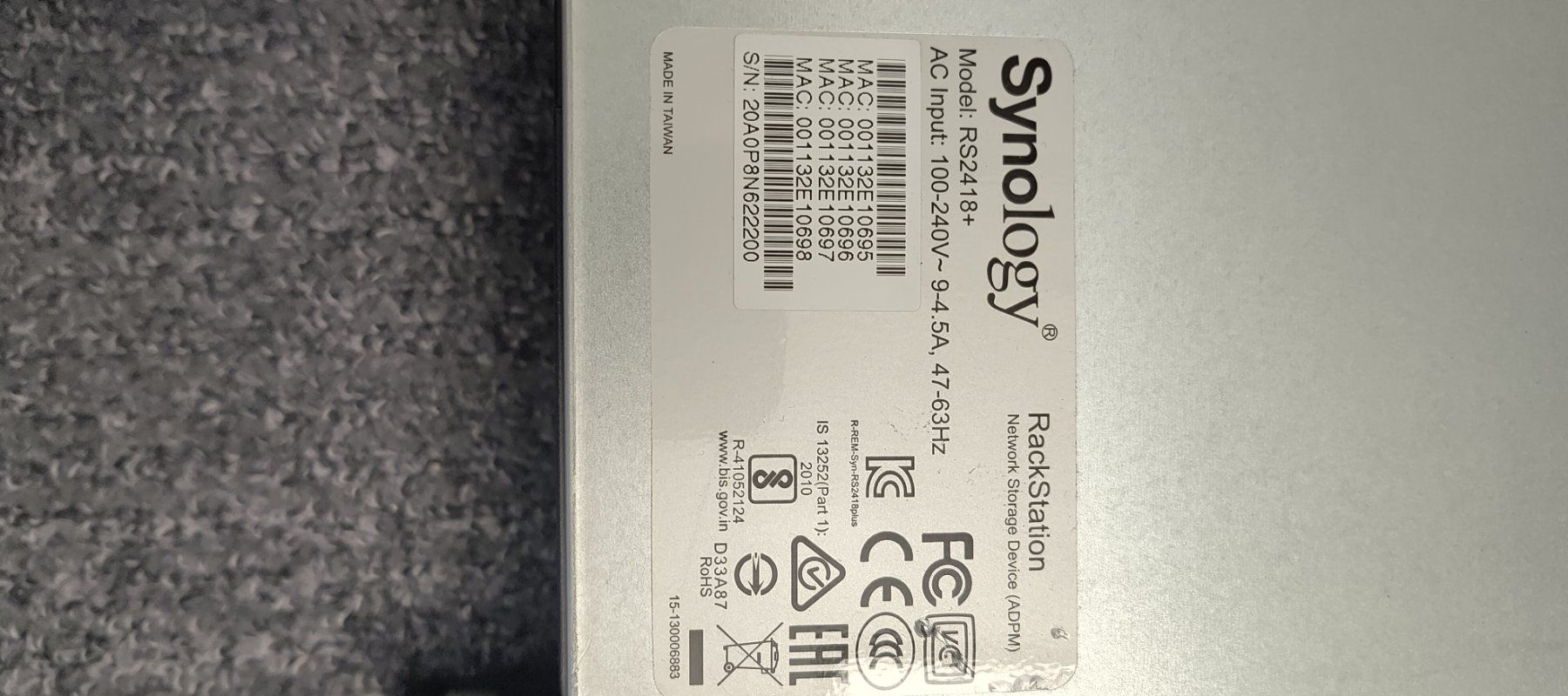 Synology Server: Synology RS2418+ – Gebraucht aus Lausanne von World-Connect 1