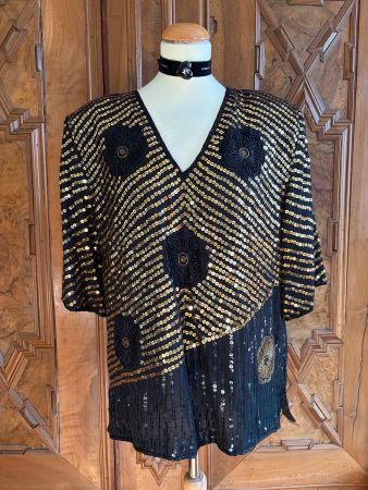 DESIGNER VINTAGE AUGUSTAT  Tunika 100% Seide  zustand: Neu!