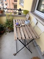 Balcony Table, Wood Metal