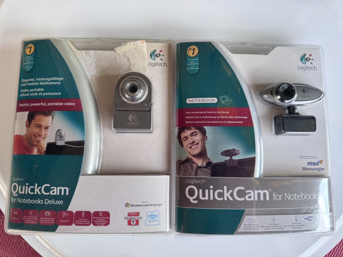 Logitech Webcam: Logitech QuickCam for Notebooks - two pieces - bargain! – Nuovo e nell'imballaggio originale da Viganello venduto da NicodemusRoger