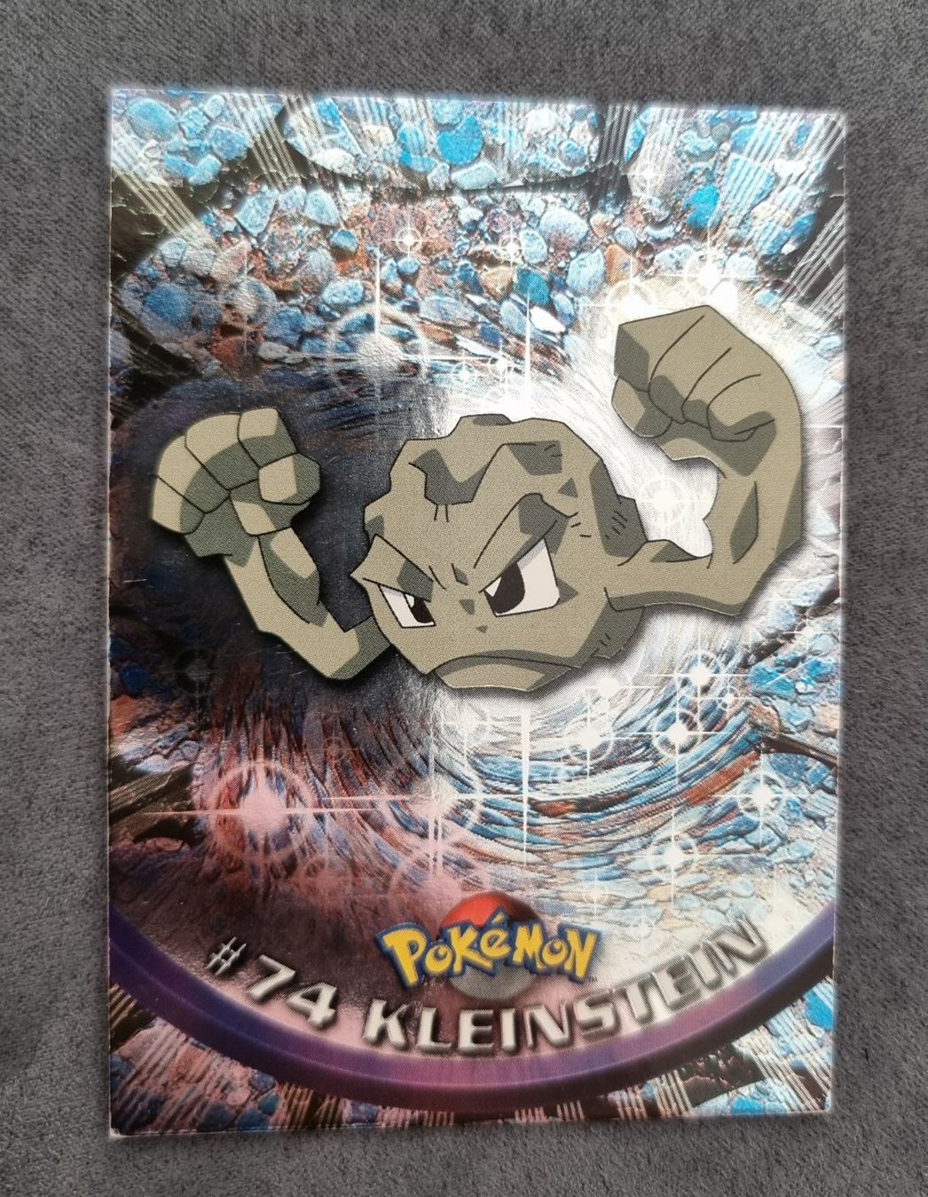 Pokémon Carte collezionabili: Pokémon Topps Holo blau #74 Kleinstein – Usato da Roggwil BE venduto da S_Cards 1
