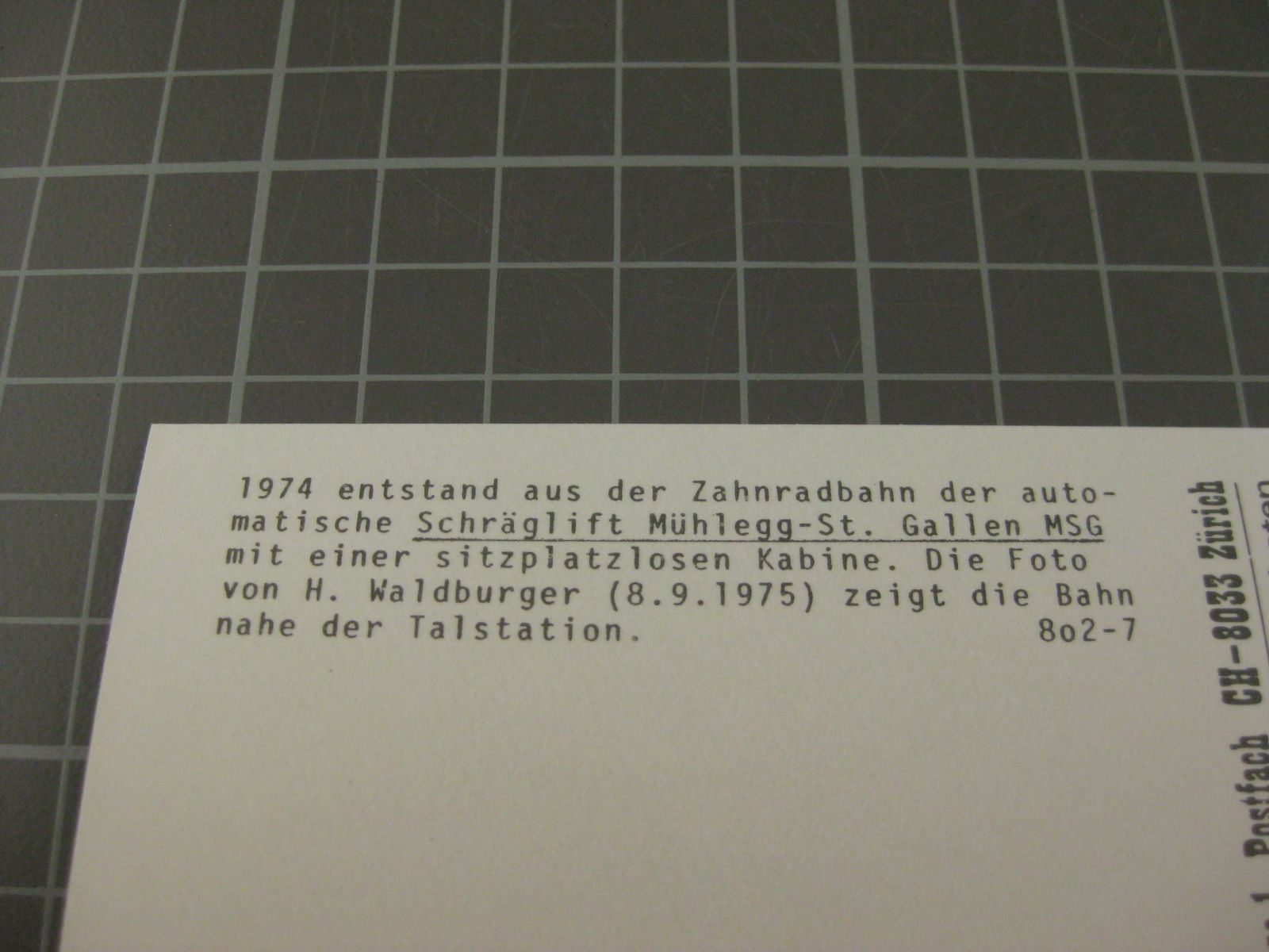 Cartoline postali: AK St. Gallen mit Schräglift – Nuovo (secondo la descrizione) da Malters venduto da Marosko 2