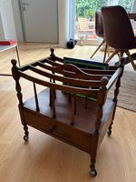 Vintage Zeitungsständer aus Massivholz