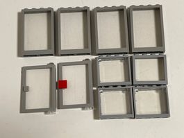 LEGO - Türen und Fenster (Grau)