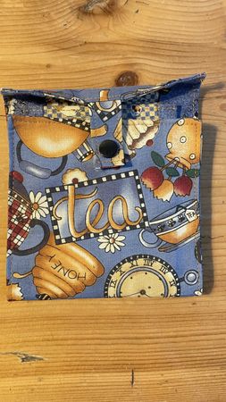 💙 Handgemachte Tee-Tasche Teebeutel Transport Täschli
