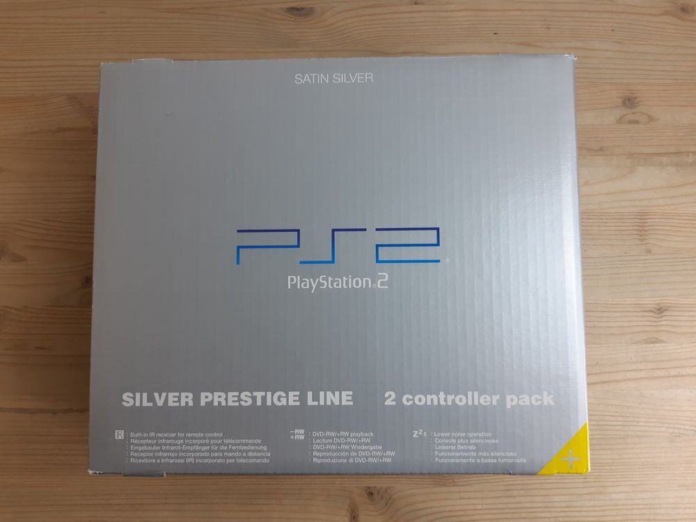 SONY Playstation 2 PS2 Silver Prestige Line 2 Controller OVP | Kaufen ...