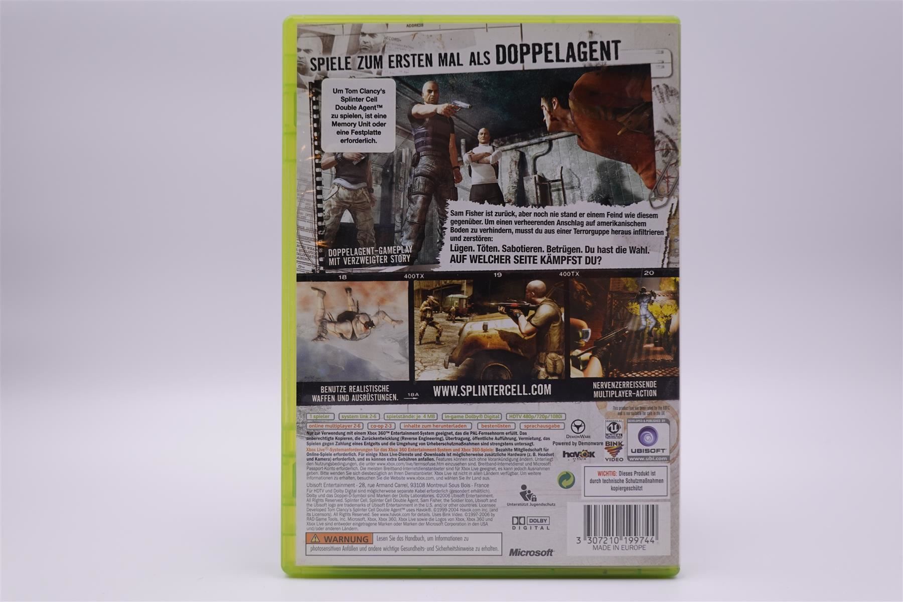 Microsoft Giochi: Splinter Cell Double Agent (XBOX360) – Usato da Herisau venduto da ZelliZone 1