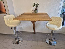 2 Barhocker, beige, sehr guter, gepflegter Zustand