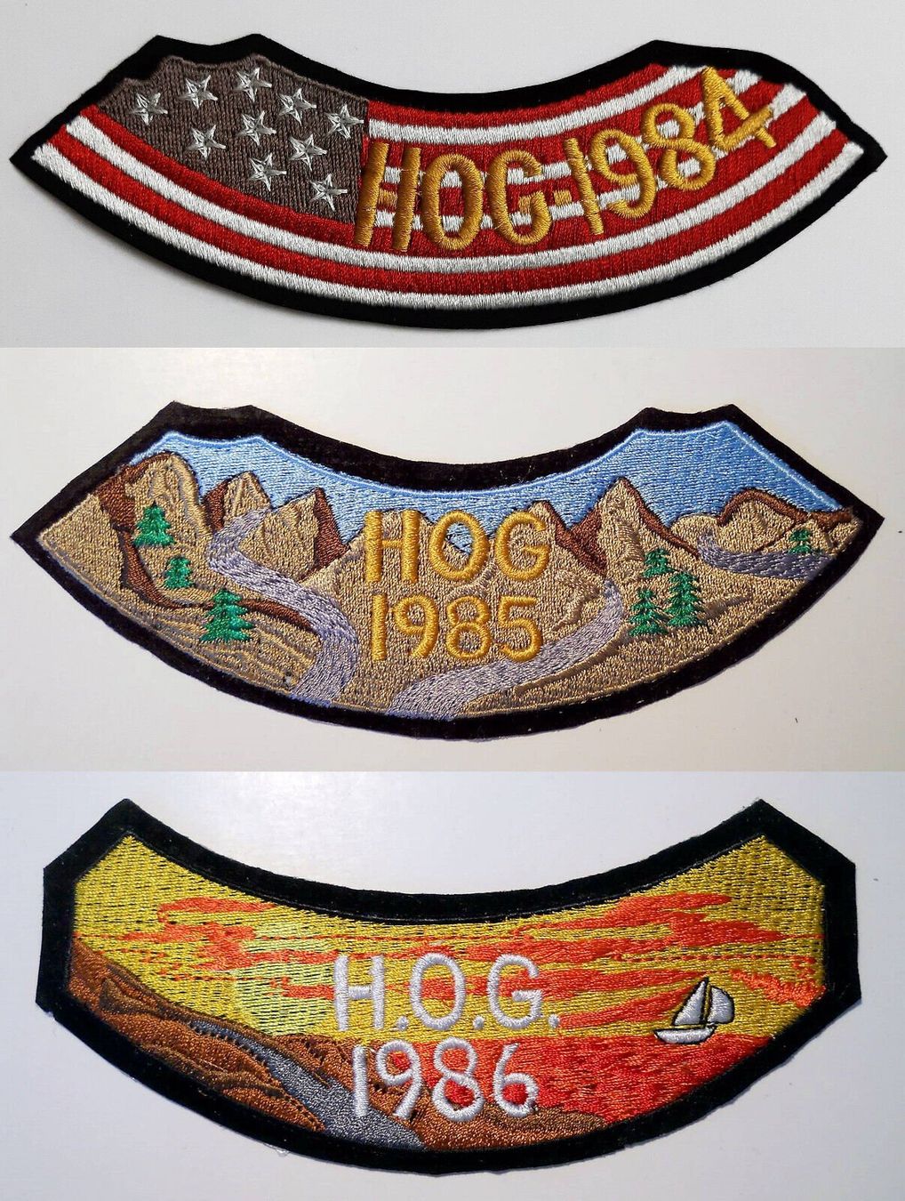 Toppe: HUGE 23 HOG LOT 1984-2006 COMPLETE RUN HARLEY DAVIDSON PATCH – Nuovo (secondo la descrizione) da Lugano venduto da YouWantUS 2