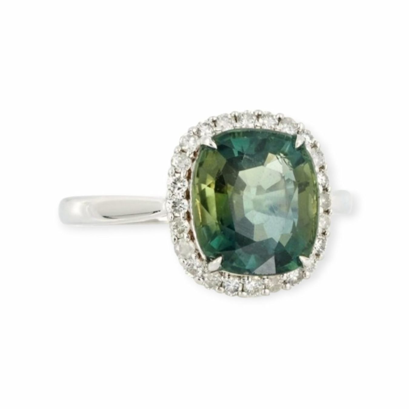 Anelli: 3.69ct Saphir Ring 14k Weissgold – Nuovo e nell'imballaggio originale da Illnau venduto da Juwelier_Mahler_GmbH 2