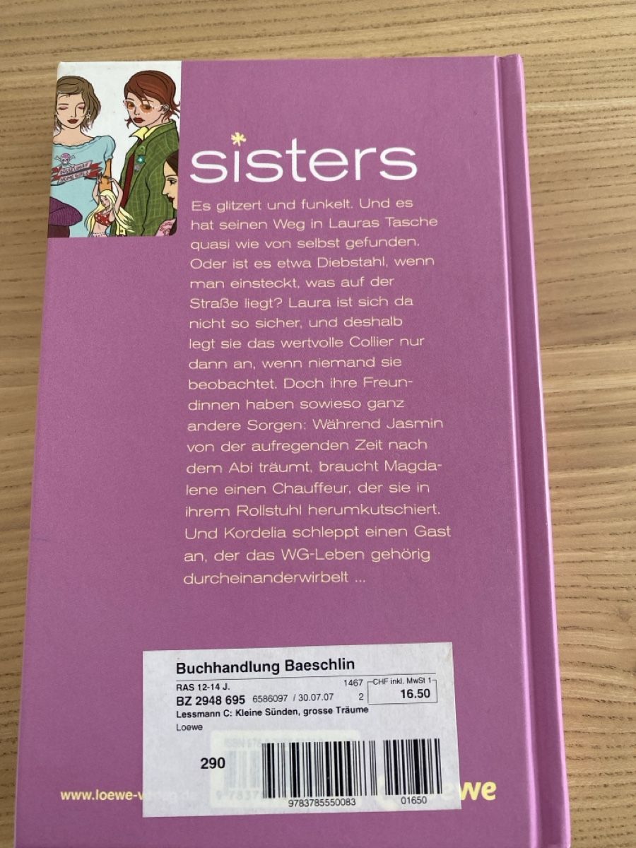 Libri: Sisters Buch, Kleine Sünden, grosse Träume – Usato da Uttigen venduto da edicomedy 1