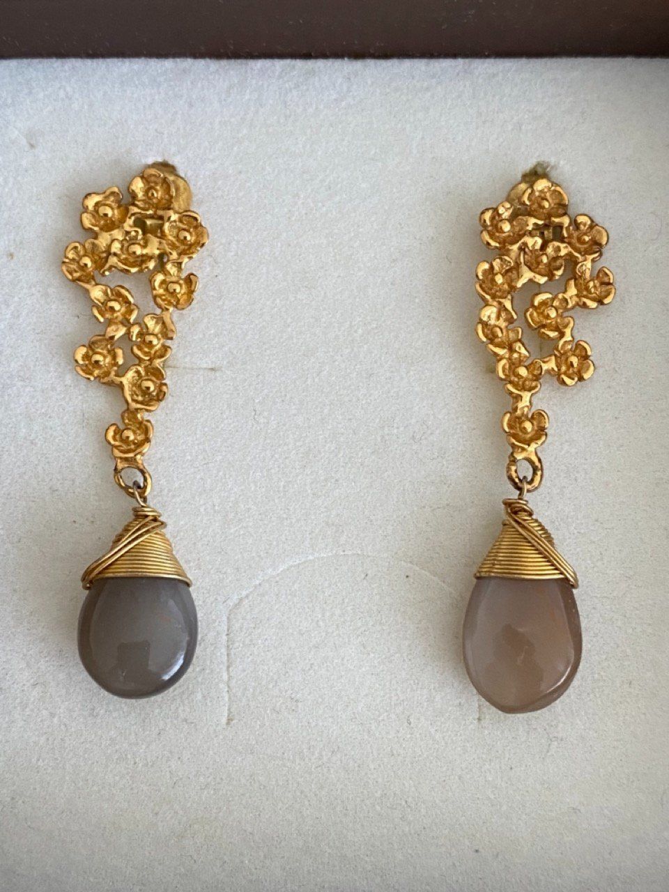 Orecchini pendenti & Orecchini a lobo: Ohrringe Gold mit Rauchquarz – Usato da Zumikon venduto da Frauenecke 1