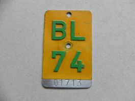 Mofanummer Mofa Nummer BL 74 Baselland 1974 Töffli Geschenk