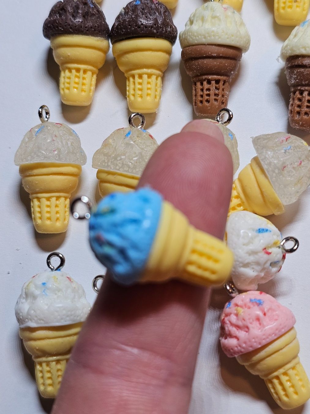 Schlüsselanhänger & - bänder: Schlüssel Anhänger Eis Basteln Perlen Kette lampwork – Neu (gemäss Beschreibung) aus Riedt b. Erlen von Gottestraene 4
