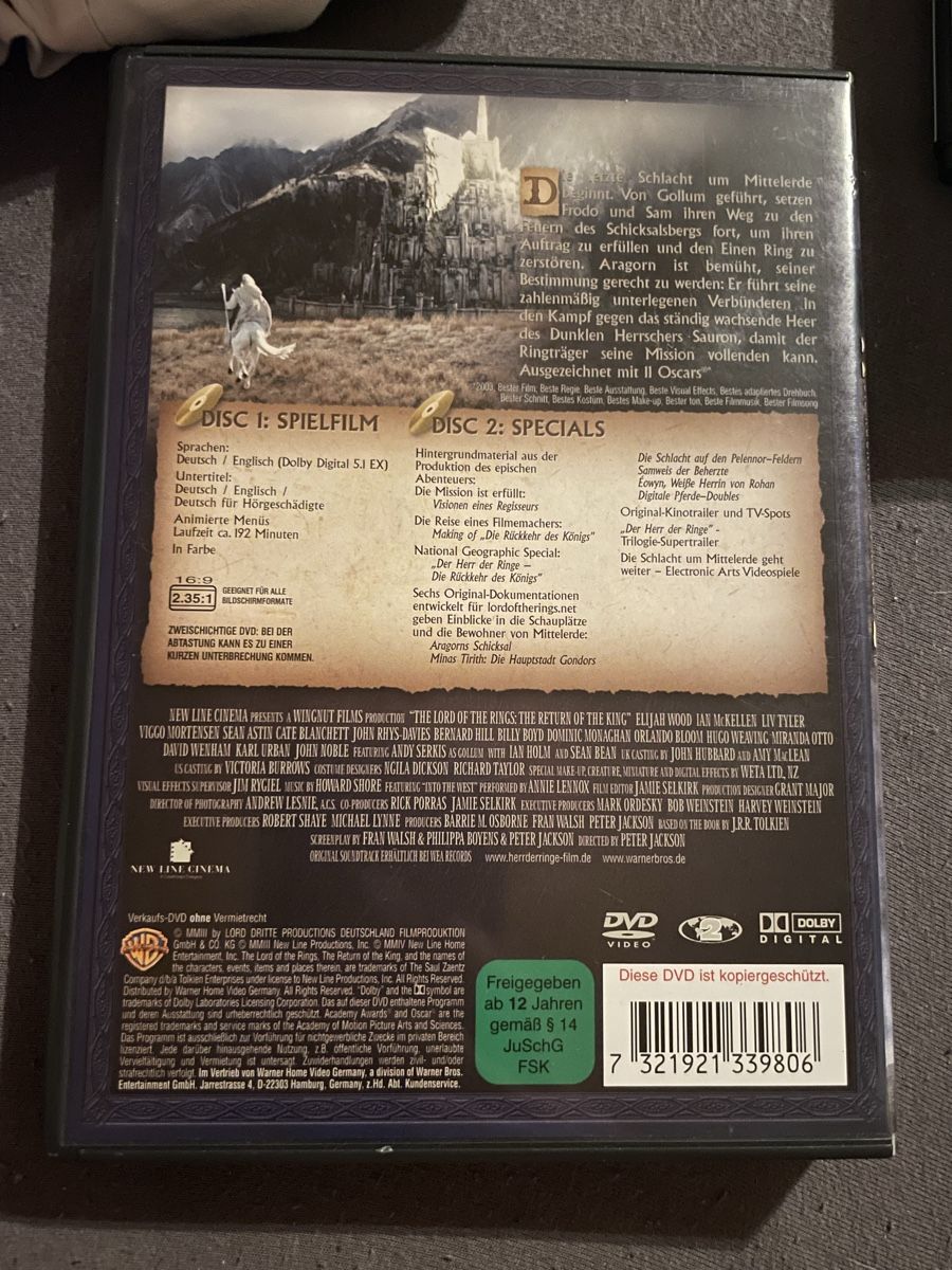 Tous les DVDs: Herr der Ringe – D'occasion à Lenk im Simmental par banane50626 5
