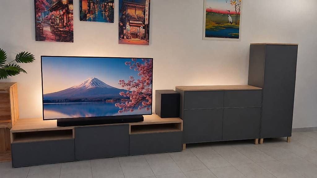 Cassettiere: Ensemble deux meubles modernes TV + commode – Usato da Aproz (Nendaz) venduto da SLiipk