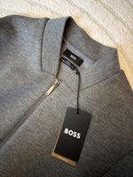 BOSS Luxus Zip Knit – Slim Fit – Grau – Neu mit Etikett – M