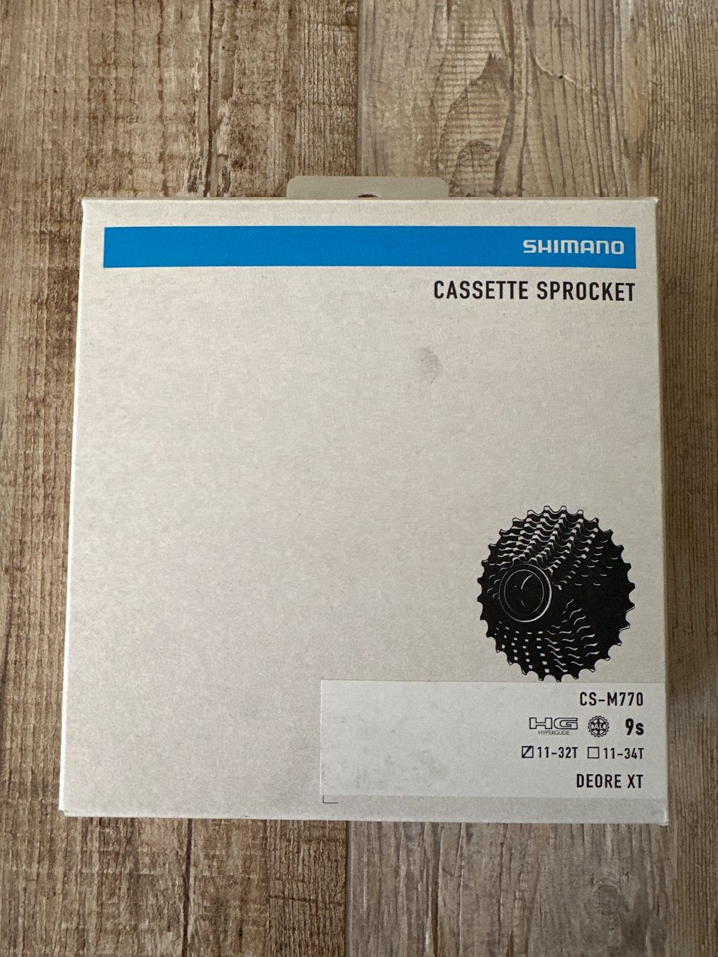 Shimano Ersatzteile: Shimano cassette - CS-M770 9s Deore XT – Neu und originalverpackt aus Signy von HelloVeloCH