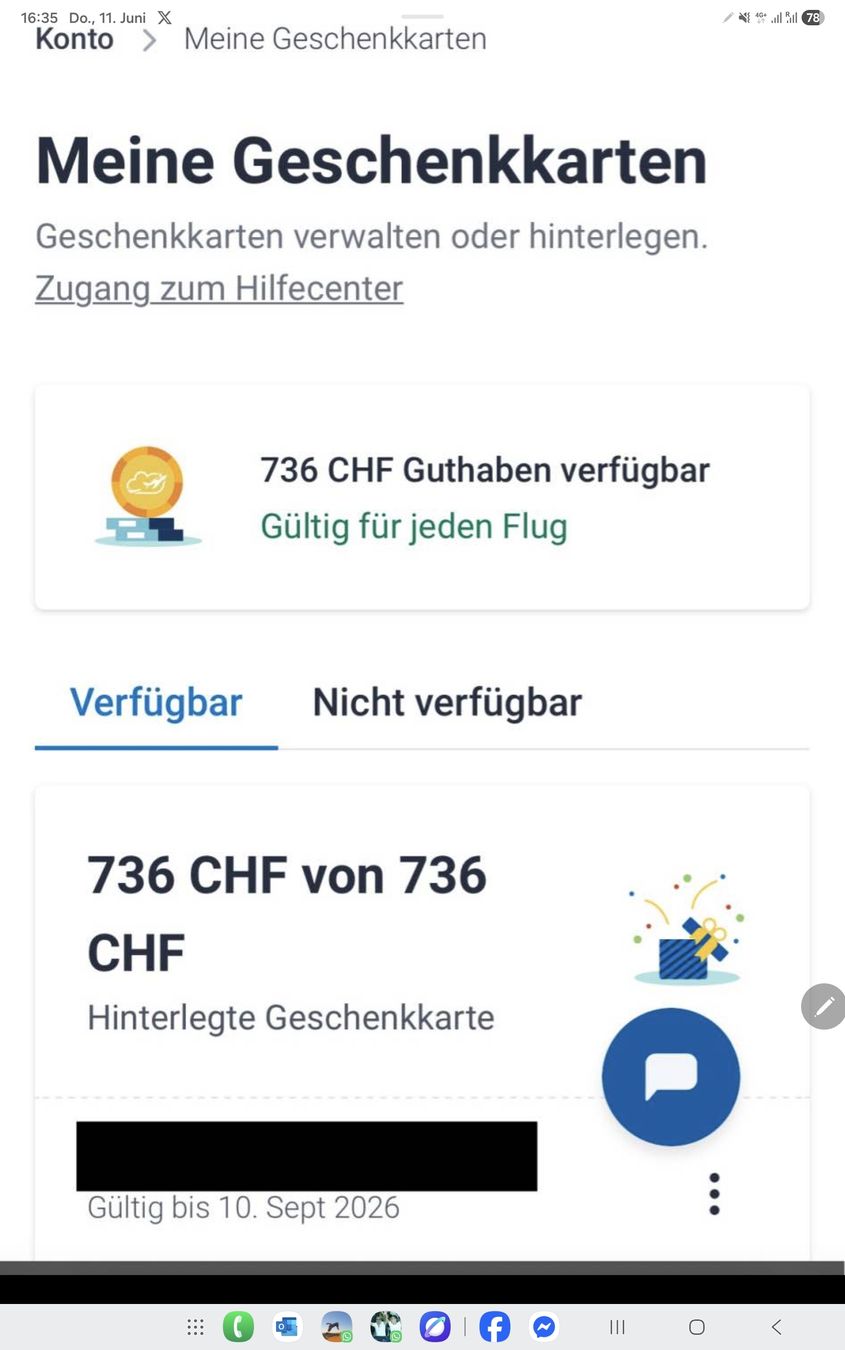 Buoni: Flug Gutschein im Wert von 736.- Wingly.io – Nuovo e nell'imballaggio originale da Arbon venduto da weh_sy9t