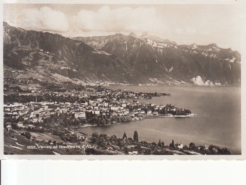 Cartoline postali: Vevey 1935 – Usato da Bürglen TG venduto da StampGraf