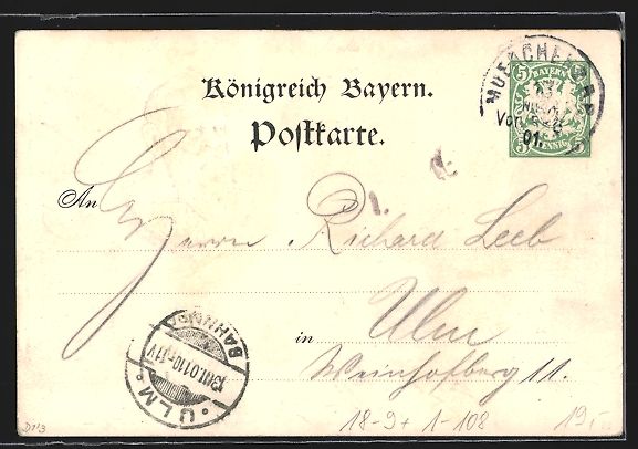 Cancelleria postale: München, Prinzregent Luitpold von Bayer – Usato da Berlin venduto da bartko-reher 1