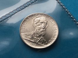 2 Lire San Marino 1972 unzirkuliert