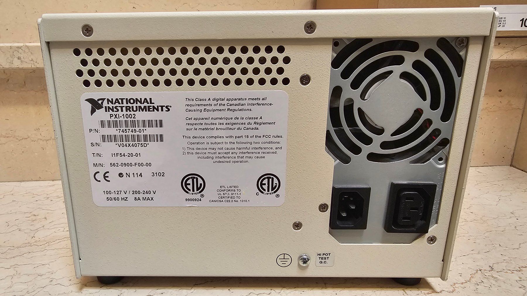 Componenti elettronici: NI PXI-1002 Chassis mit PXI-8101Controller – Usato da Boniswil venduto da LakeSide_Boniswil 2