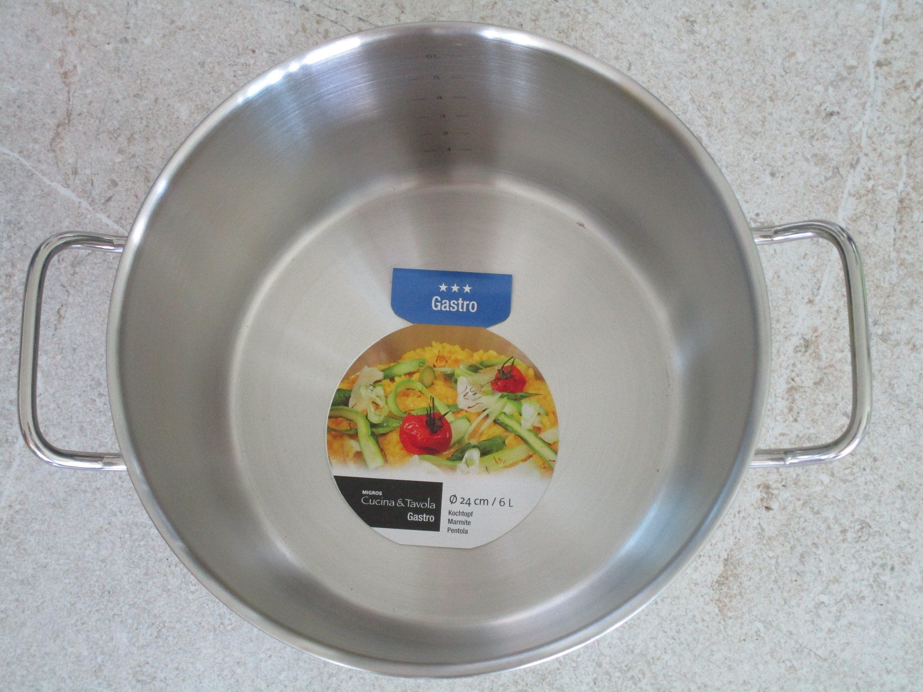 Pentole: Pfanne / Kochtopf Ø 24cm – Nuovo e nell'imballaggio originale da Grenchen venduto da Bass25