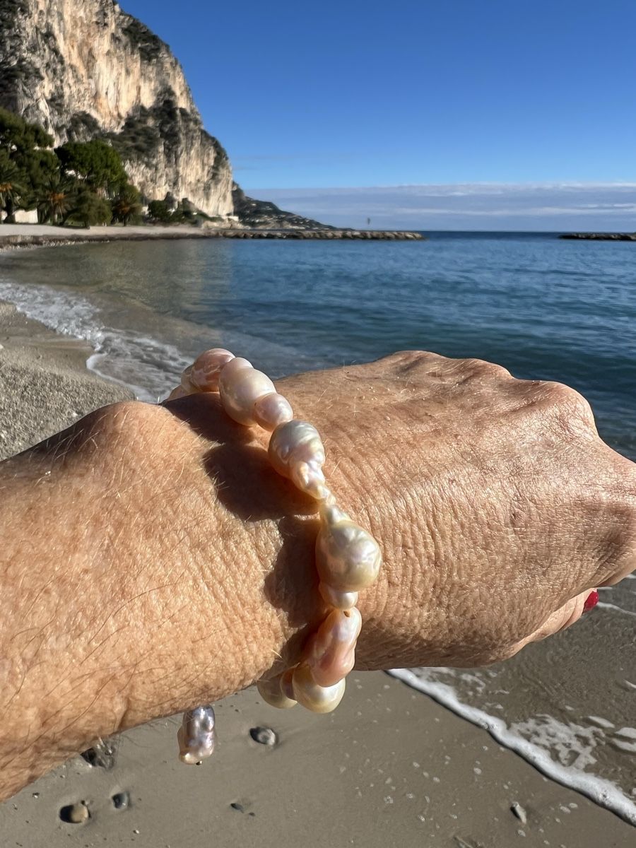 Bracciali & Braccialetti: Baroque Pearl Bracelet - Gold Plated Silver – Nuovo e nell'imballaggio originale da Rüschlikon venduto da ThereseJewelryDesign 5