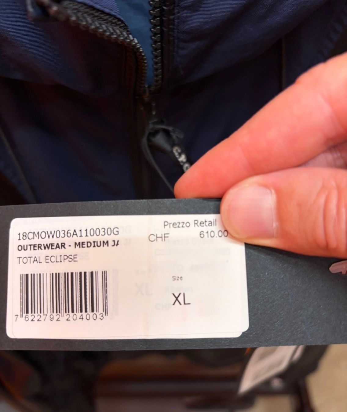 CP Company Jacken: C.P. Company Jacket Lens XL Total Eclipse – Neu und originalverpackt aus Massagno von pak_5kgf 9
