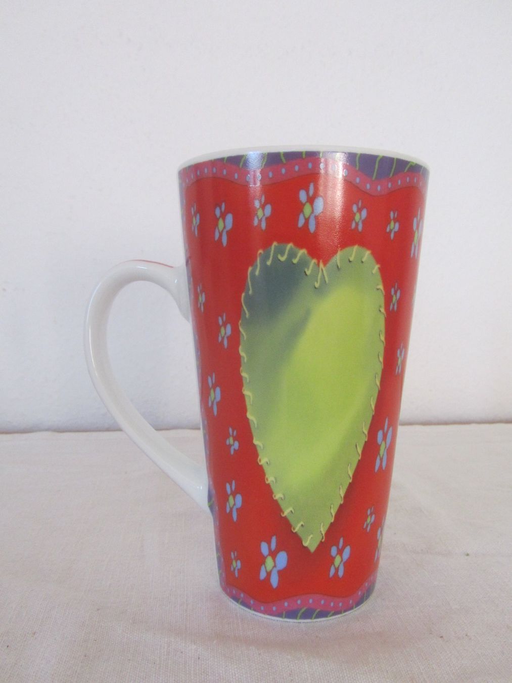 Tazze: Grosse Tasse mit Herzmuster, Teetasse, NEU – Nuovo (secondo la descrizione) da Seengen venduto da mikelele