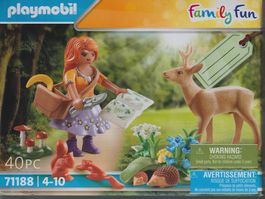 PLAYMOBIL FAMILY FUN 71188 ERBORISTA CON CERBIATTO new