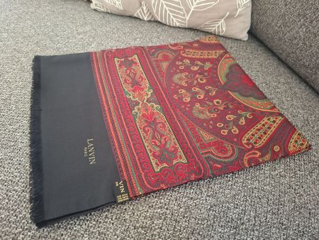 LANVIN Paris  pure silk Scarf/Schal/Foulard/Vintage!!
