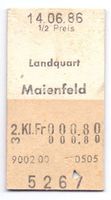 Billette Landquart - Maienfeld 1986