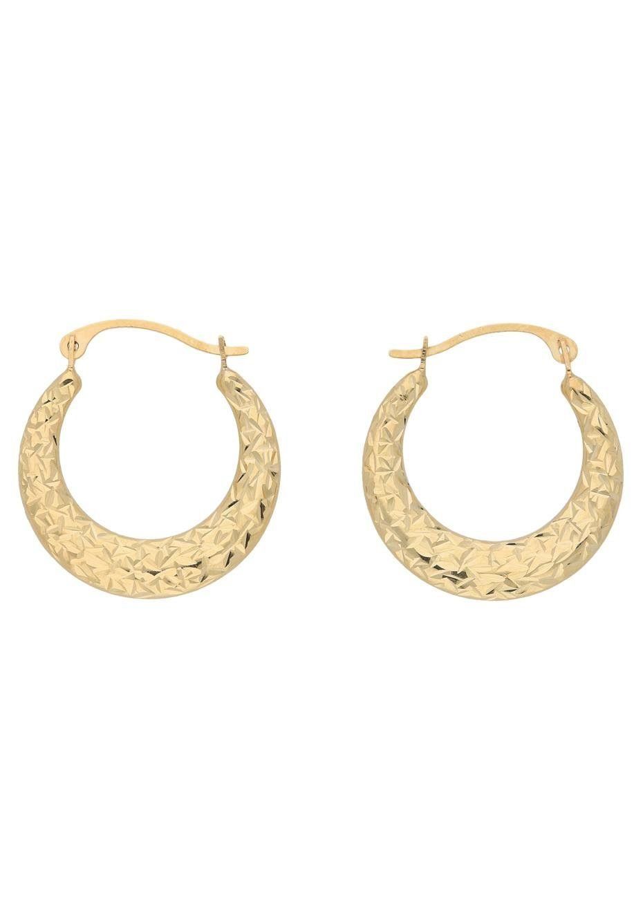 Ohrringe & -stecker: Gold 375 Ohrschmuck Creole – Neu und originalverpackt aus Hemmental von Goldwelt2