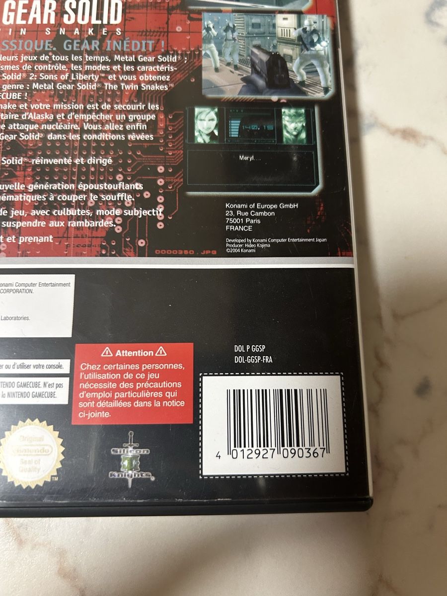 Giochi: Metal Gear Solid Français FRA – Usato da Pully venduto da PongDayOne 2