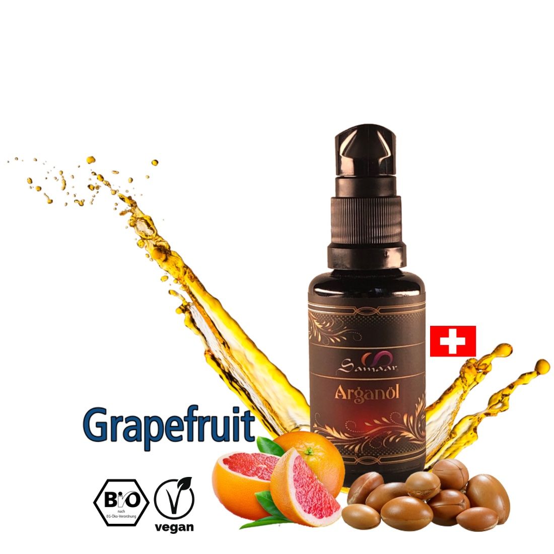 Cura del viso: Arganöl mit äth. Öl - Grapefruit 30ml – Nuovo e nell'imballaggio originale da Schiers venduto da Heluma