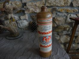 alte Steingutflasche 30 cm hoch