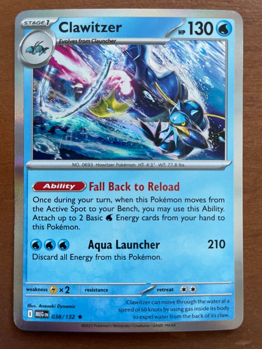 Pokémon Carte collezionabili: Pokemon Clawitzer Holo (Versand gratis) – Nuovo (secondo la descrizione) da Chur venduto da Angerson