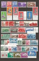 postfrische Pro Patria Ausgaben 1936 - 1963 **