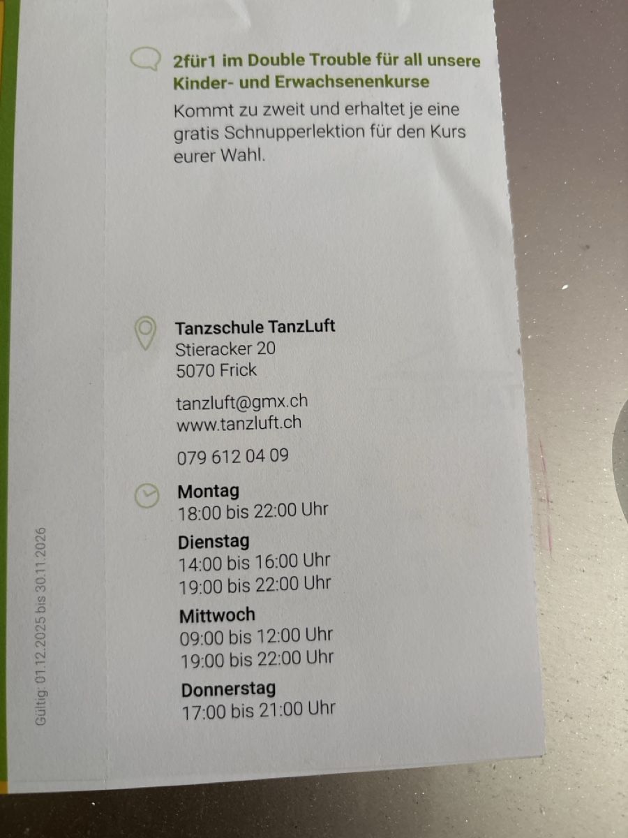 Gutscheine: Trois bons rabais à Frick – Neu (gemäss Beschreibung) aus Düdingen von Yellow 2