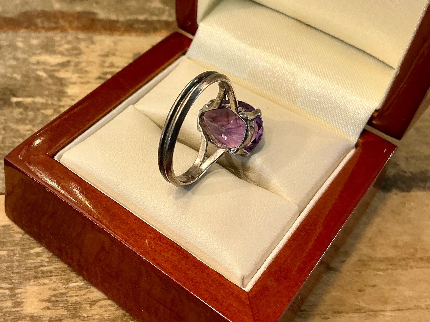 Anelli: VINTAGE RING STERLING 925 AMETHYST, GR.55 – Usato da Biglen venduto da Limarkt 5