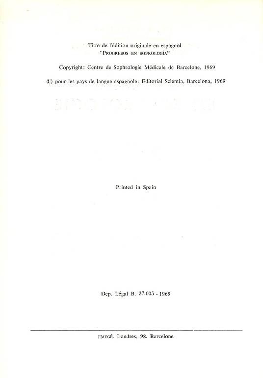 Bücher: Progrès en Sophrologie - A. Caycedo – Gebraucht aus Estavayer-le-Lac von mar_2s6b 2